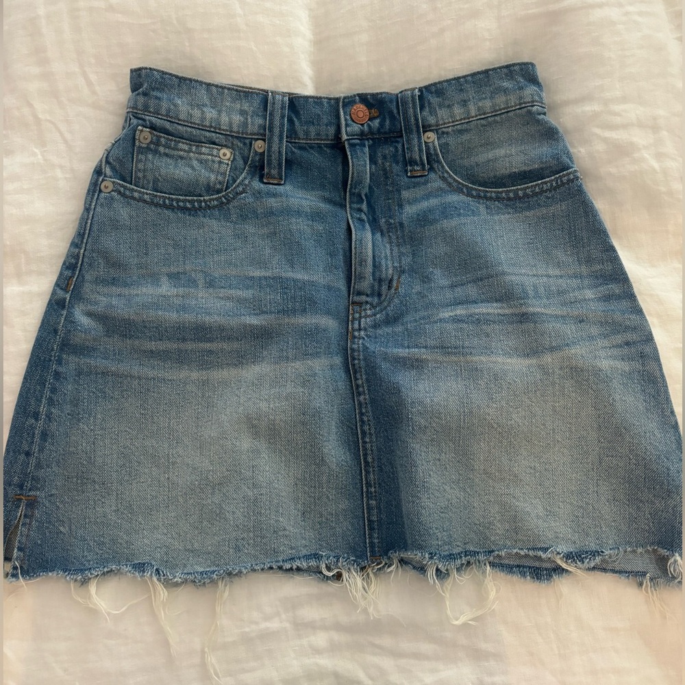 Madewell Denim Mini Skirt Size 25